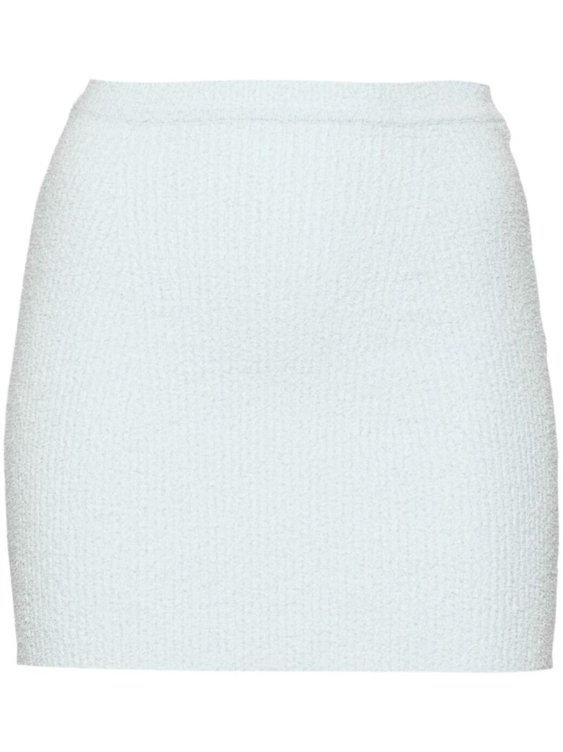 Blue Towel Mini Skirt