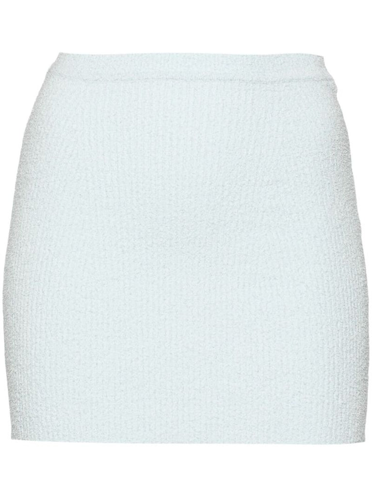 Blue Towel Mini Skirt