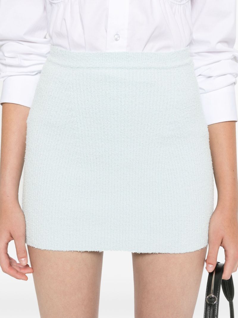 Blue Towel Mini Skirt