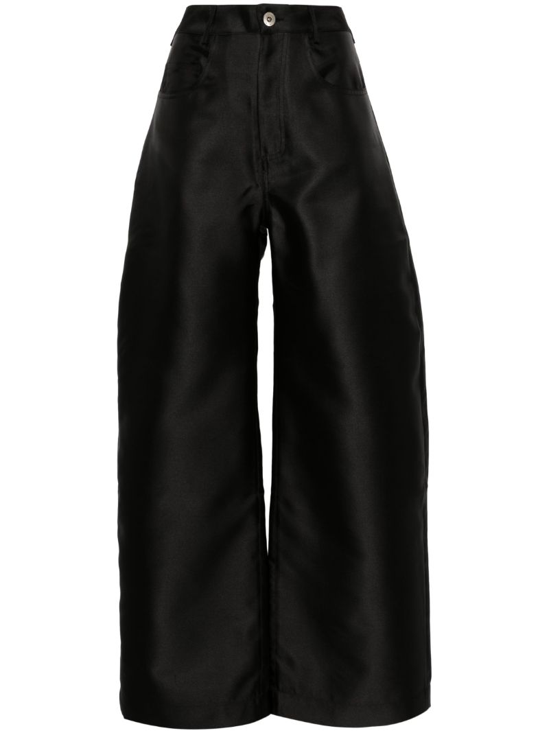 Black Mid-rise Boyfriend Trousers
