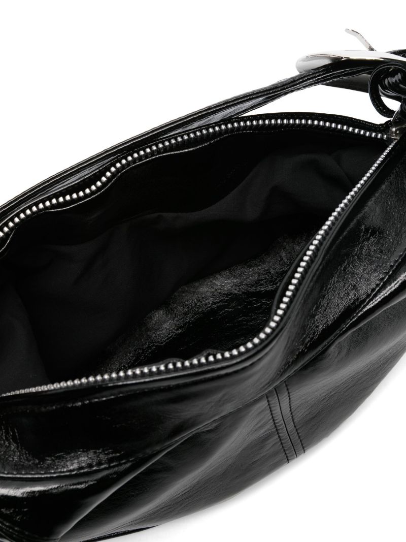 Black Buckle Mini Shoulder Bag