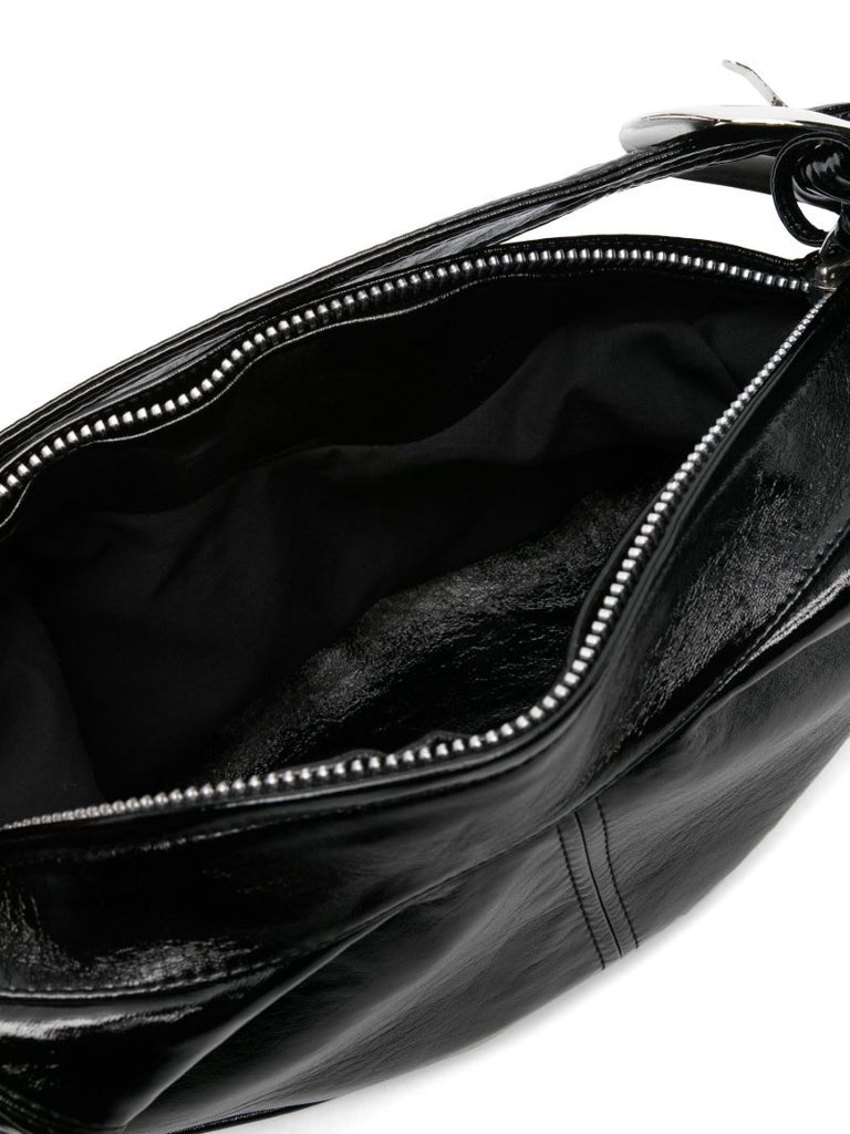Black Buckle Mini Shoulder Bag