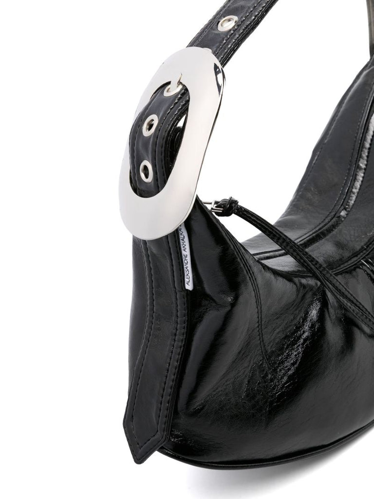 Black Buckle Mini Shoulder Bag