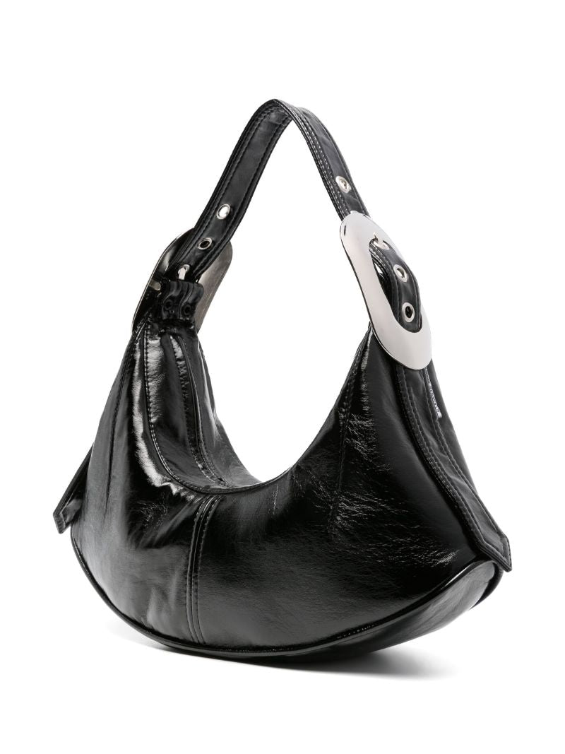 Black Buckle Mini Shoulder Bag