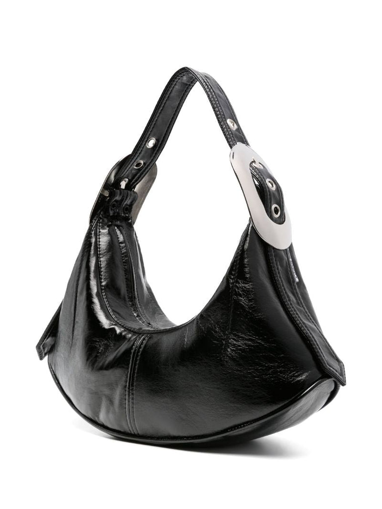 Black Buckle Mini Shoulder Bag