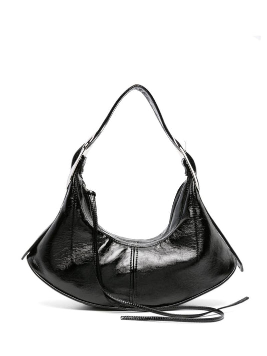 Black Buckle Mini Shoulder Bag