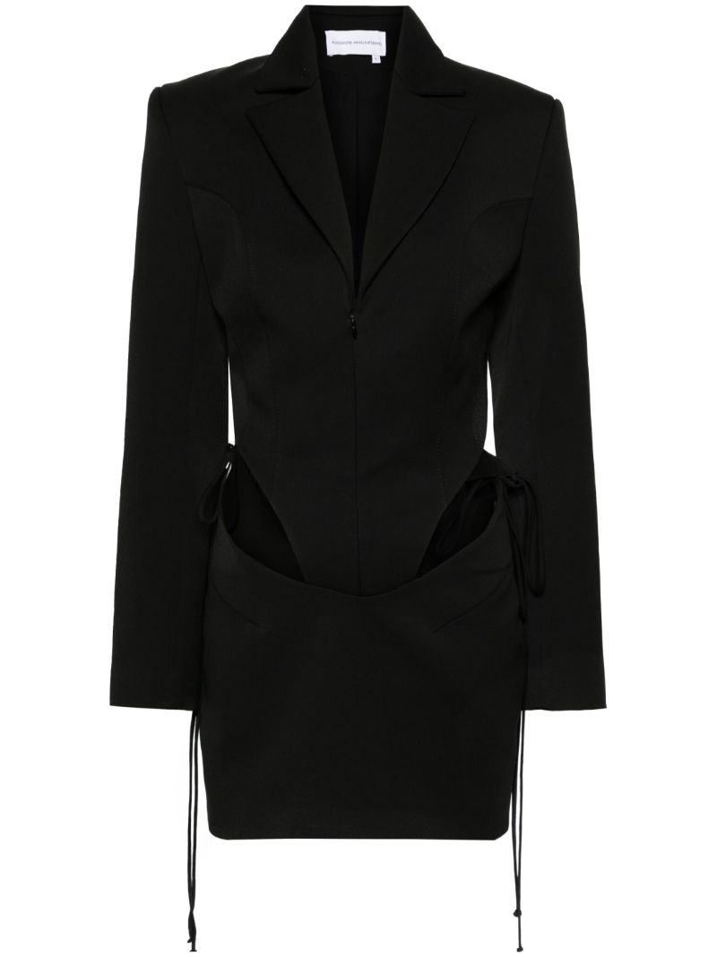 Black Cut-out Blazer Mini Dress