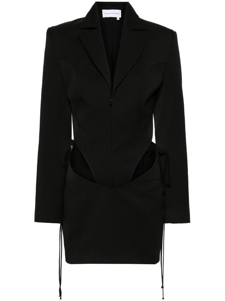 Black Cut-out Blazer Mini Dress