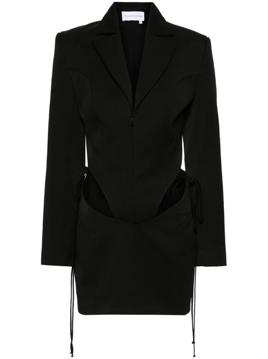 Black Cut-out Blazer Mini Dress