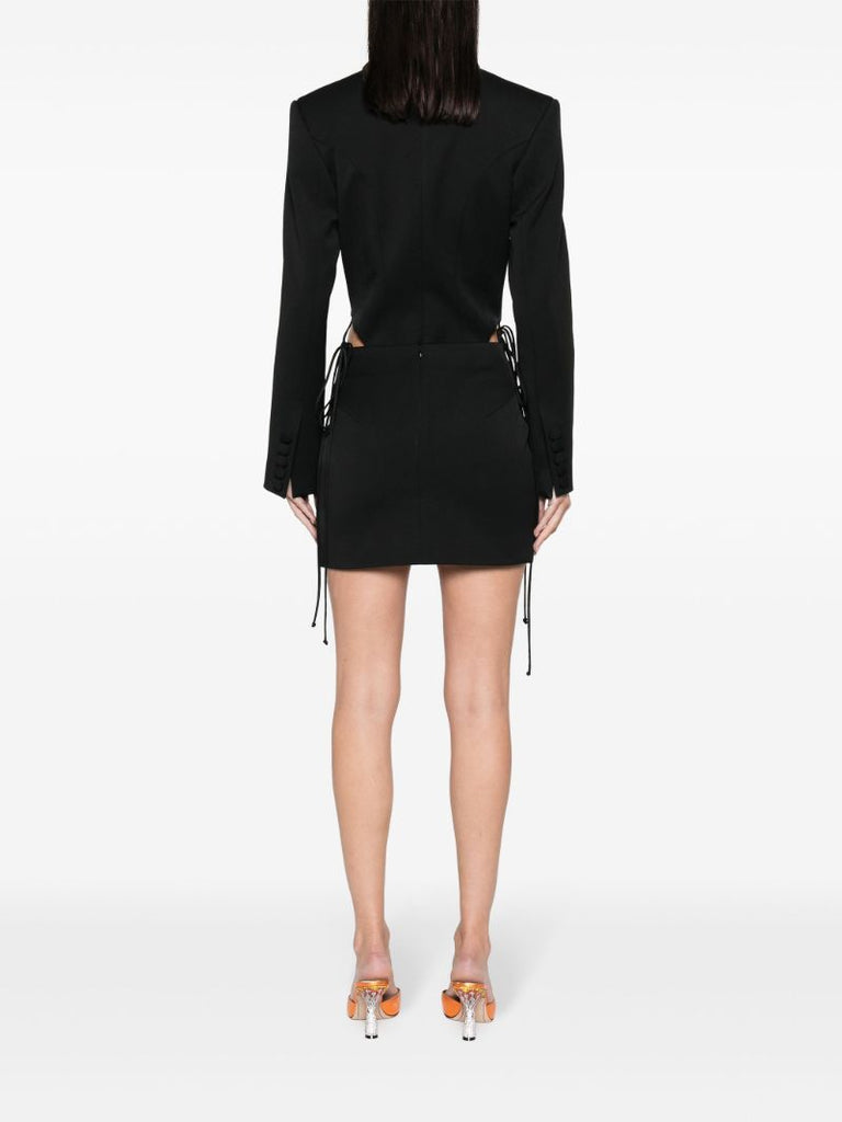 Black Cut-out Blazer Mini Dress