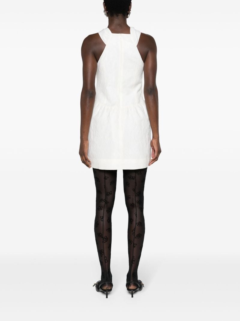 White CloquÃ_x0083_Â©-effect Mini Dress