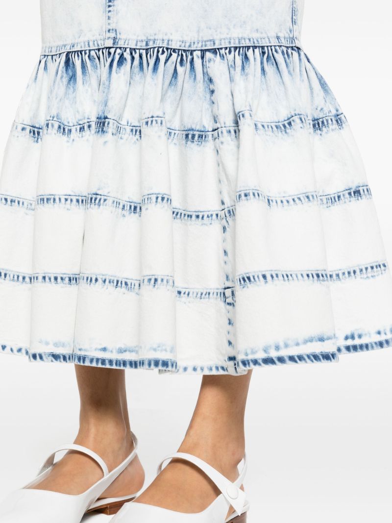 Blue Noelani Denim Midi Skirt