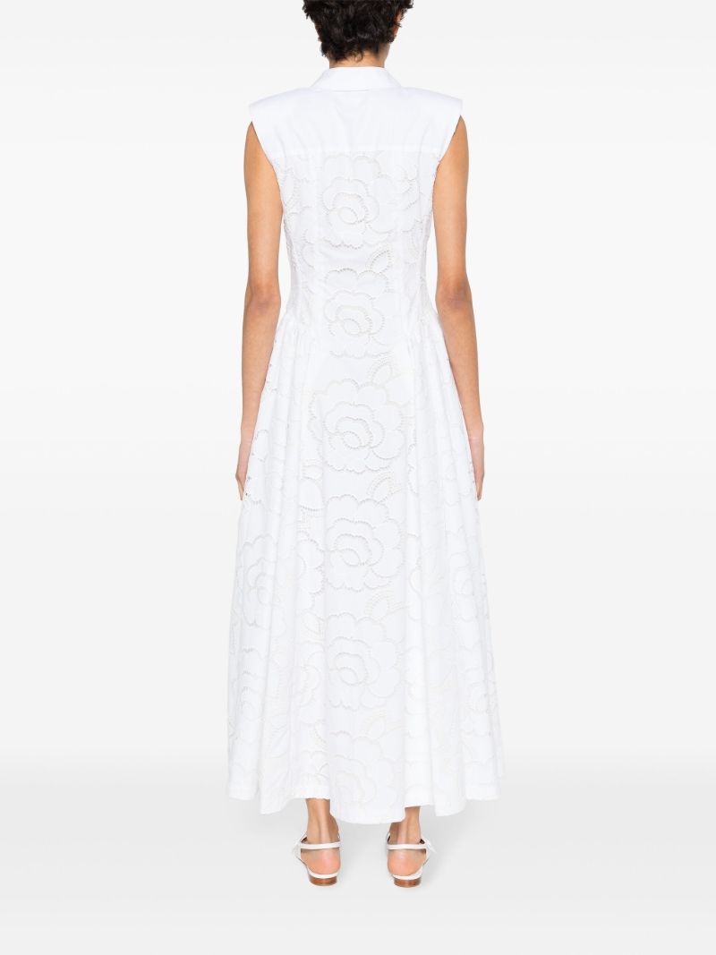 White Alain Broderie-anglaise Dress