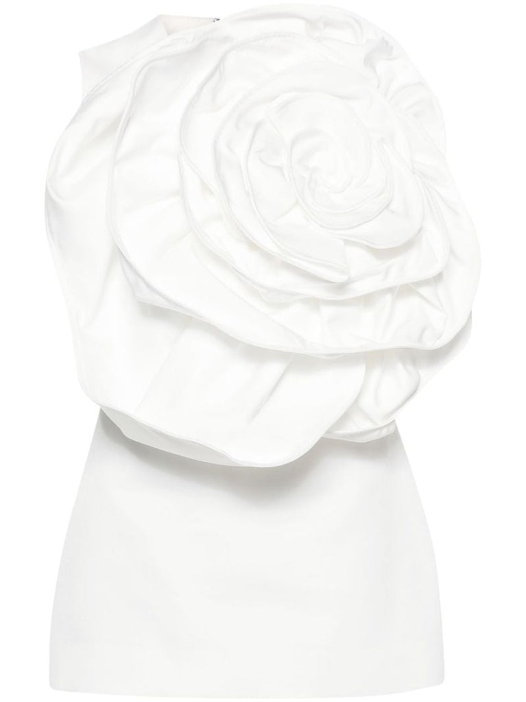 White Ditte Faille Top