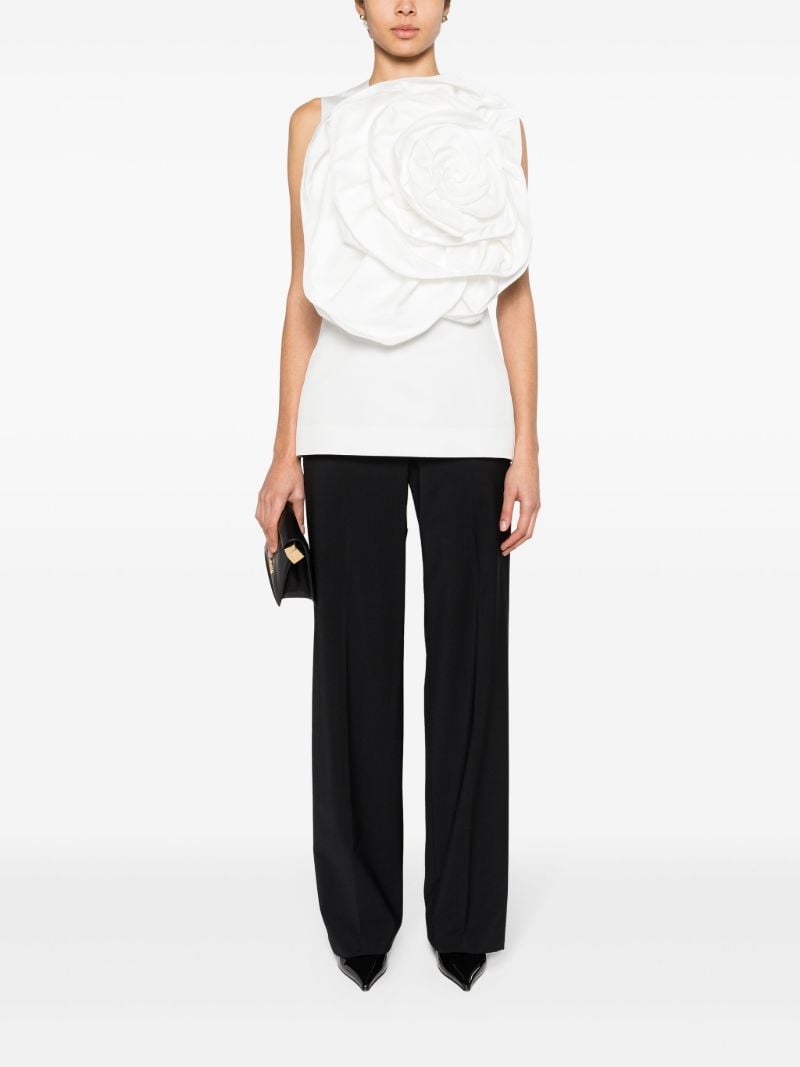 White Ditte Faille Top