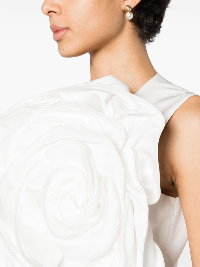 White Ditte Faille Top