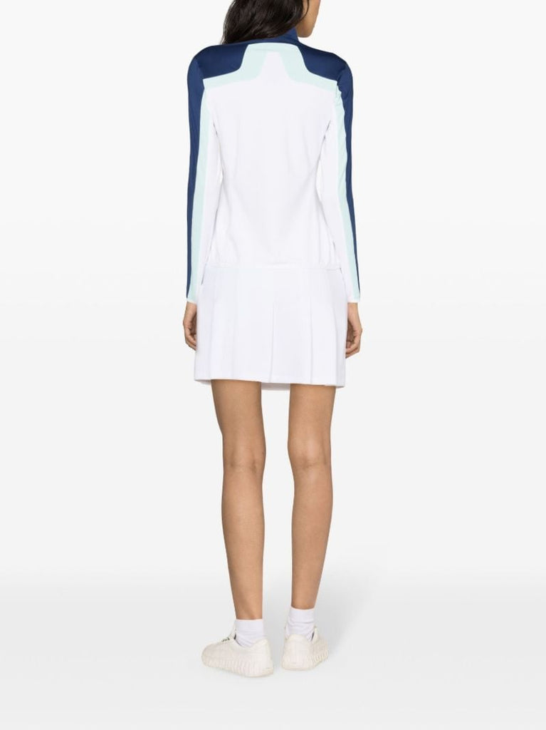 White and Blue Janice Mid-layer Track Jacket