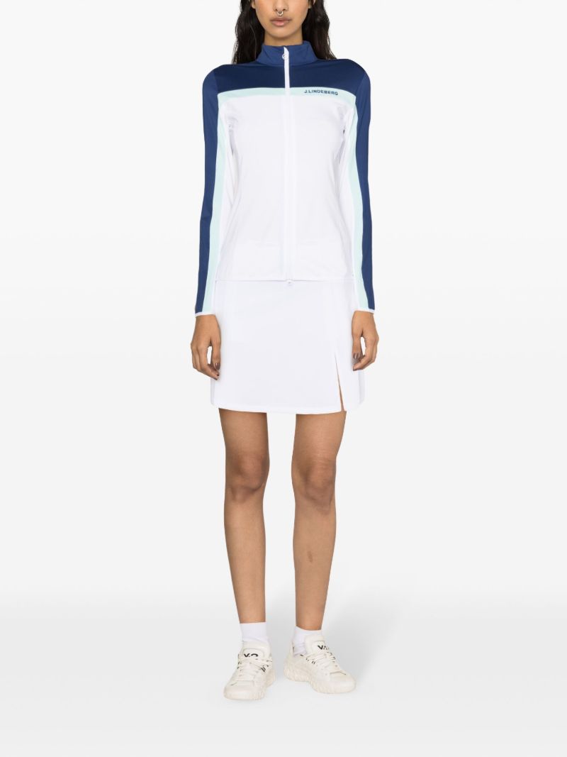 White and Blue Janice Mid-layer Track Jacket