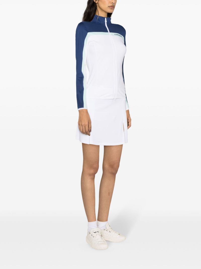 White and Blue Janice Mid-layer Track Jacket