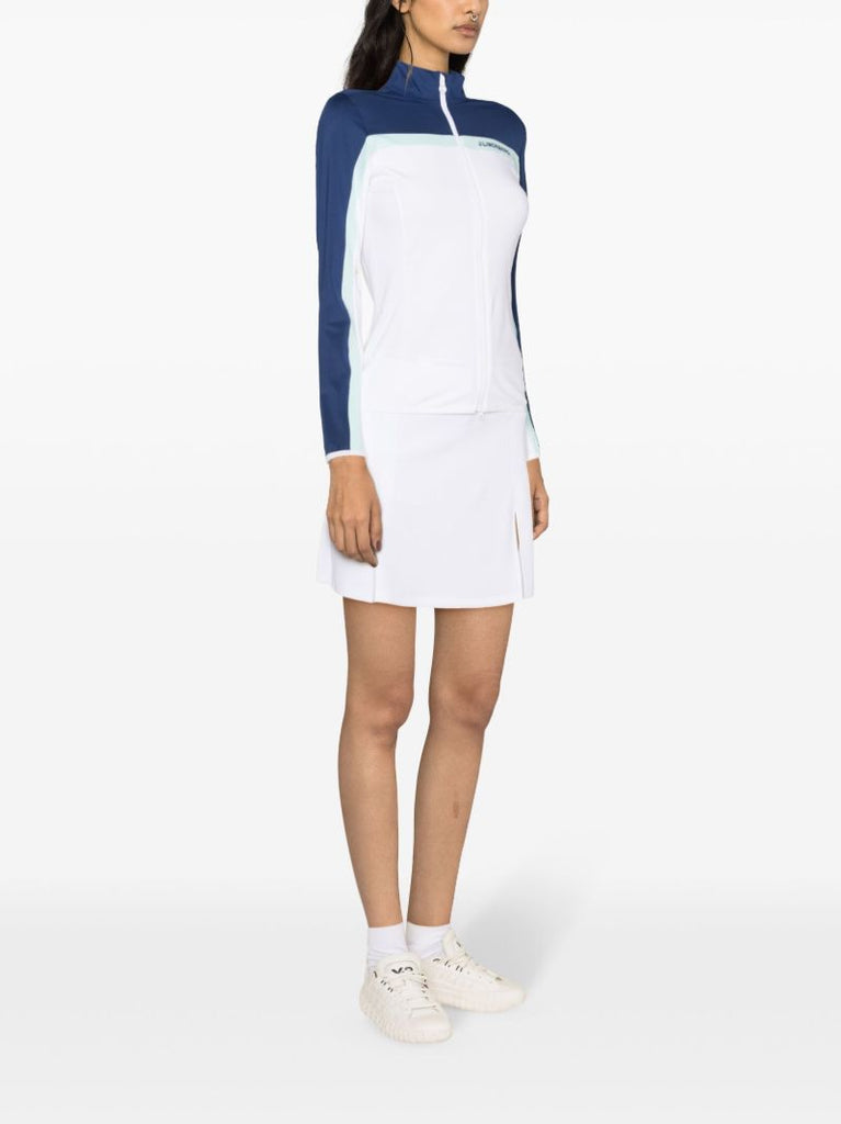 White and Blue Janice Mid-layer Track Jacket