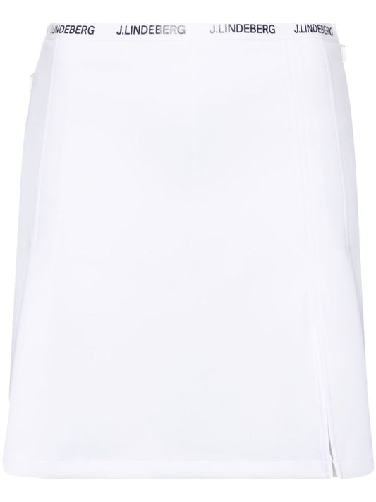White Keisha Pleated Mini Skirt