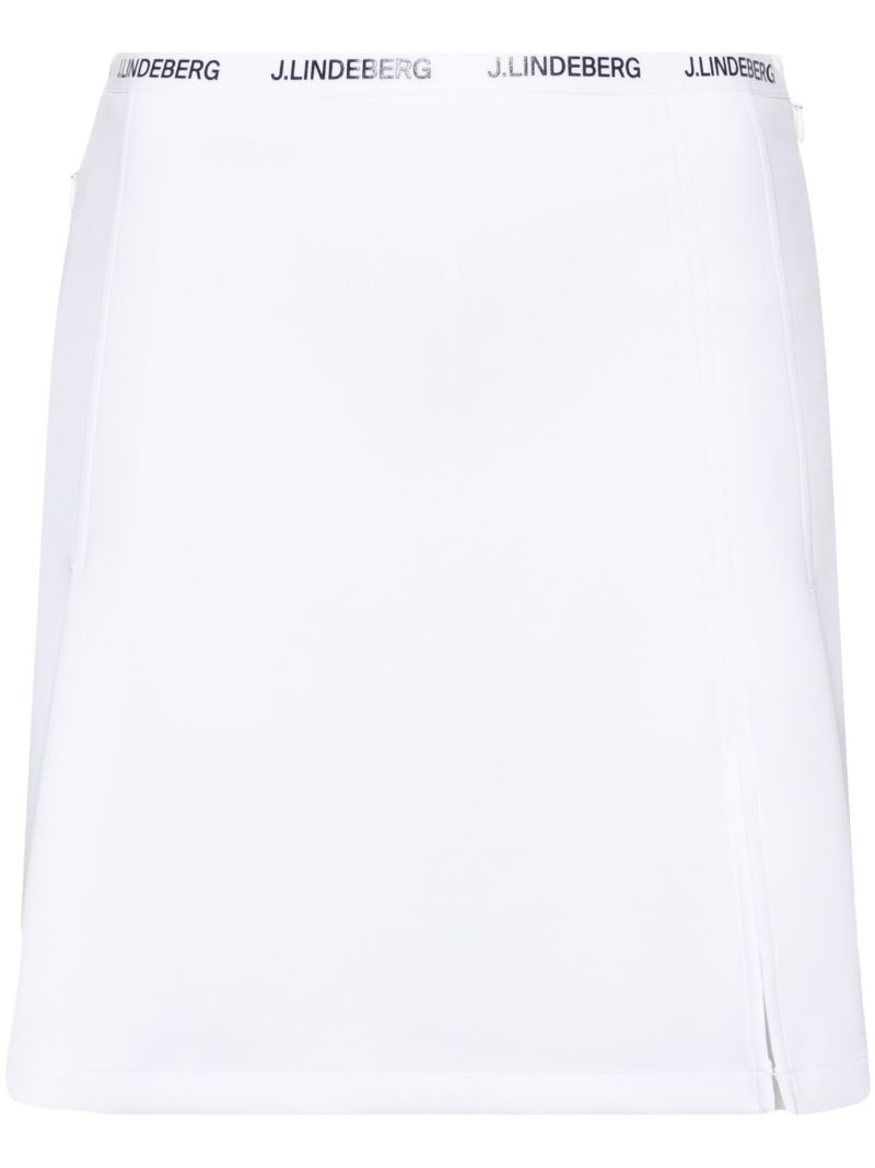 White Keisha Pleated Mini Skirt