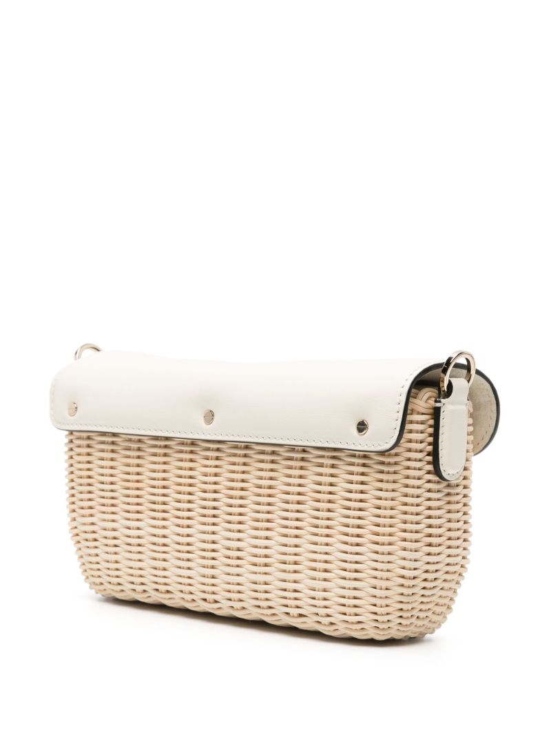 Neutral LocÃ_x0083_Â² Raffia Shoulder Bag