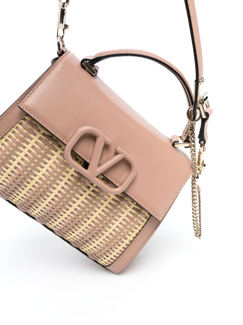Beige Vsling Small Tote Bag