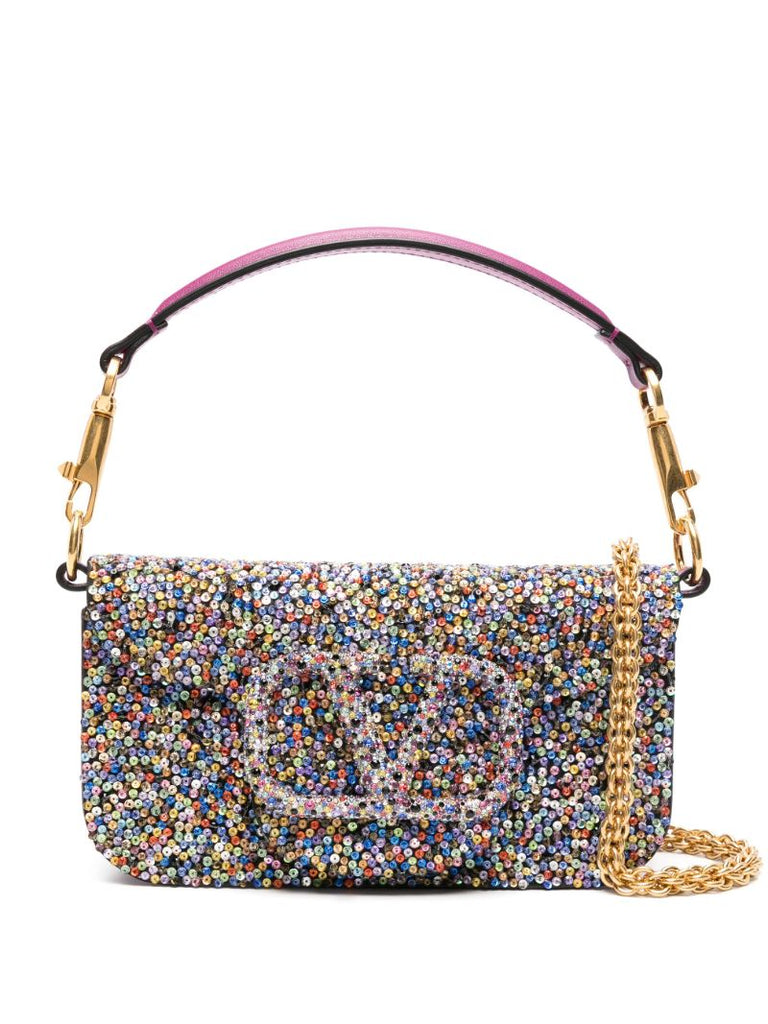 Multicolour Small LocÃ_x0083_Â² Crystal-embellished Shoulder Bag