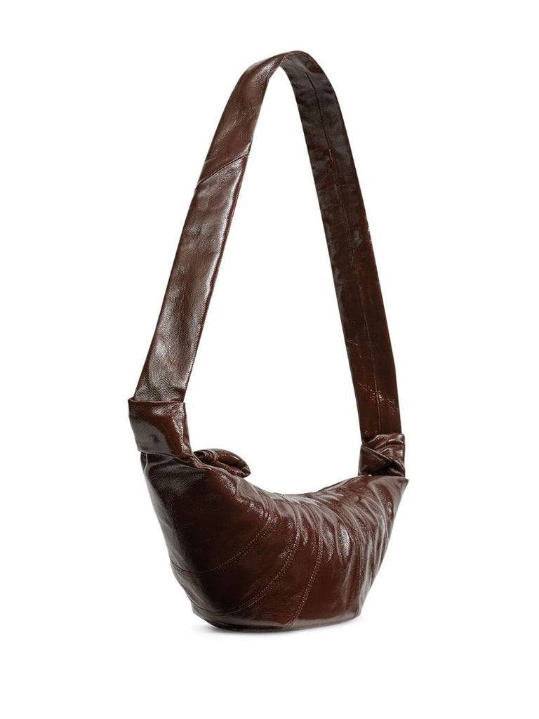 Brown Croissant Medium Shoulder Bag