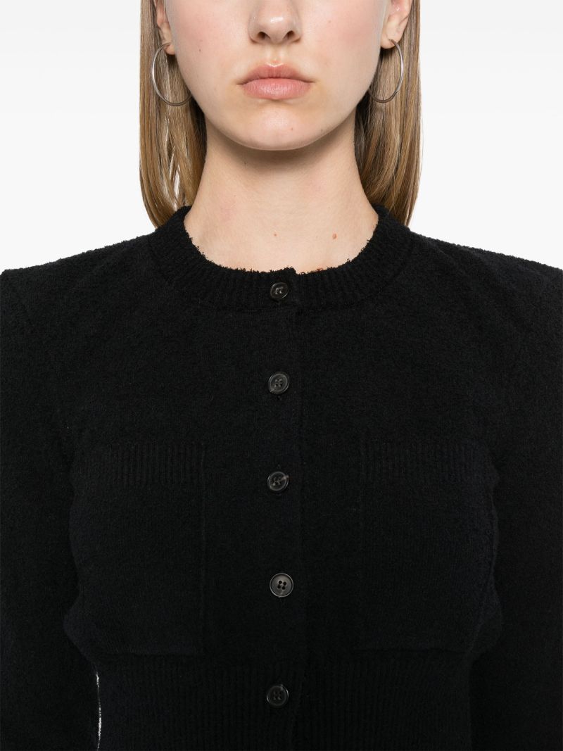 Black Cropped Cardigan