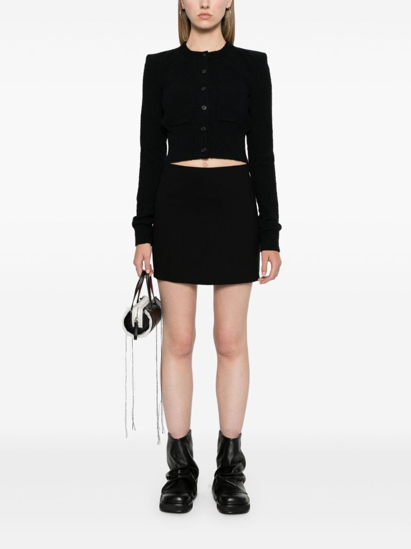 Black Cropped Cardigan