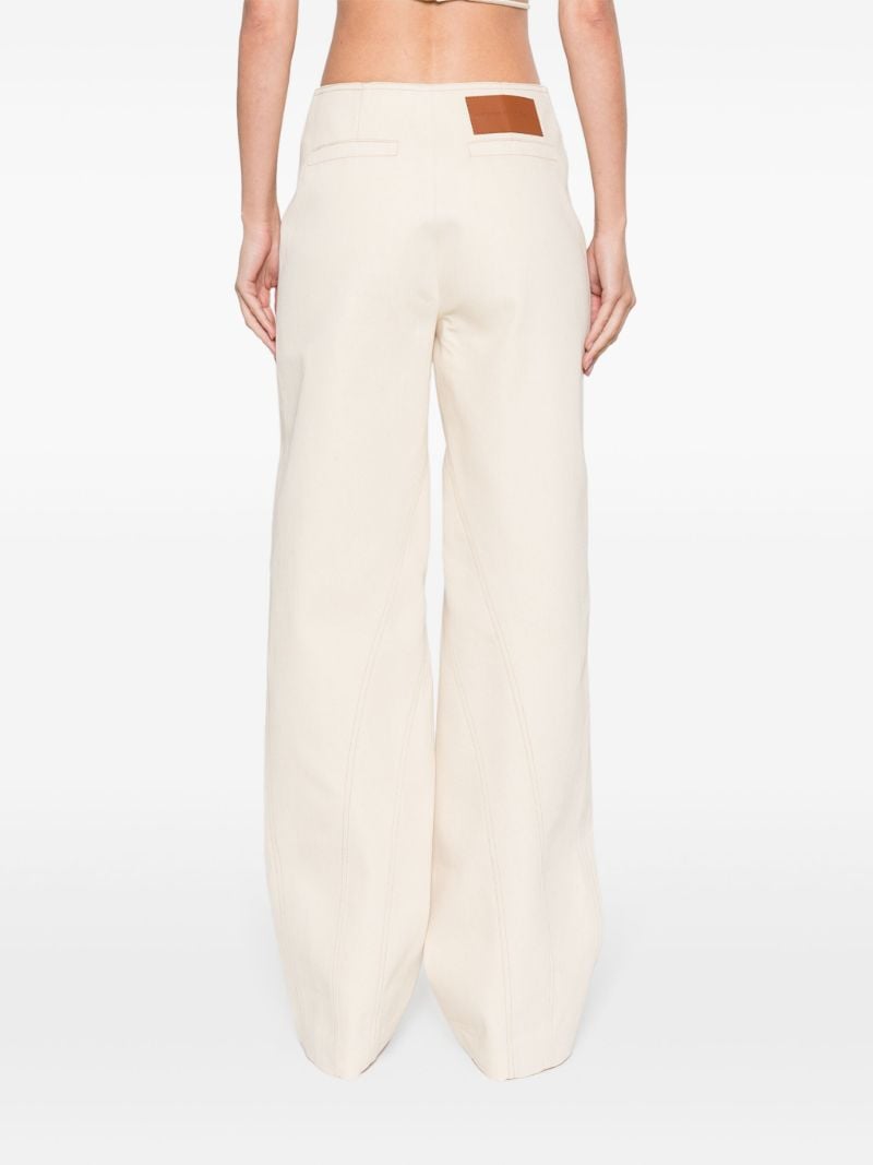 Neutral Mid-rise Straight Jeans