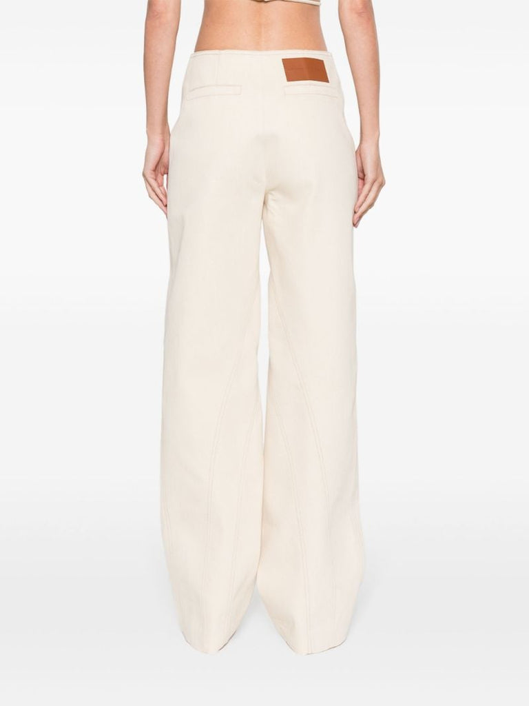 Neutral Mid-rise Straight Jeans