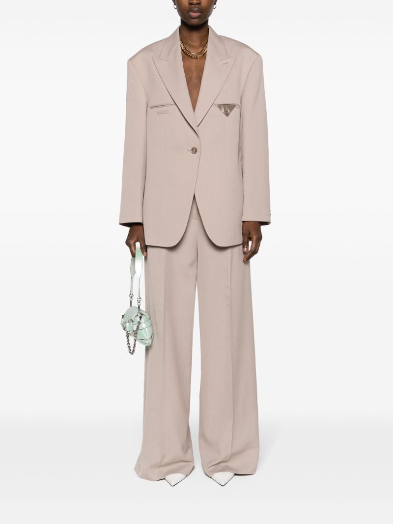 Neutral Single-breasted Blazer