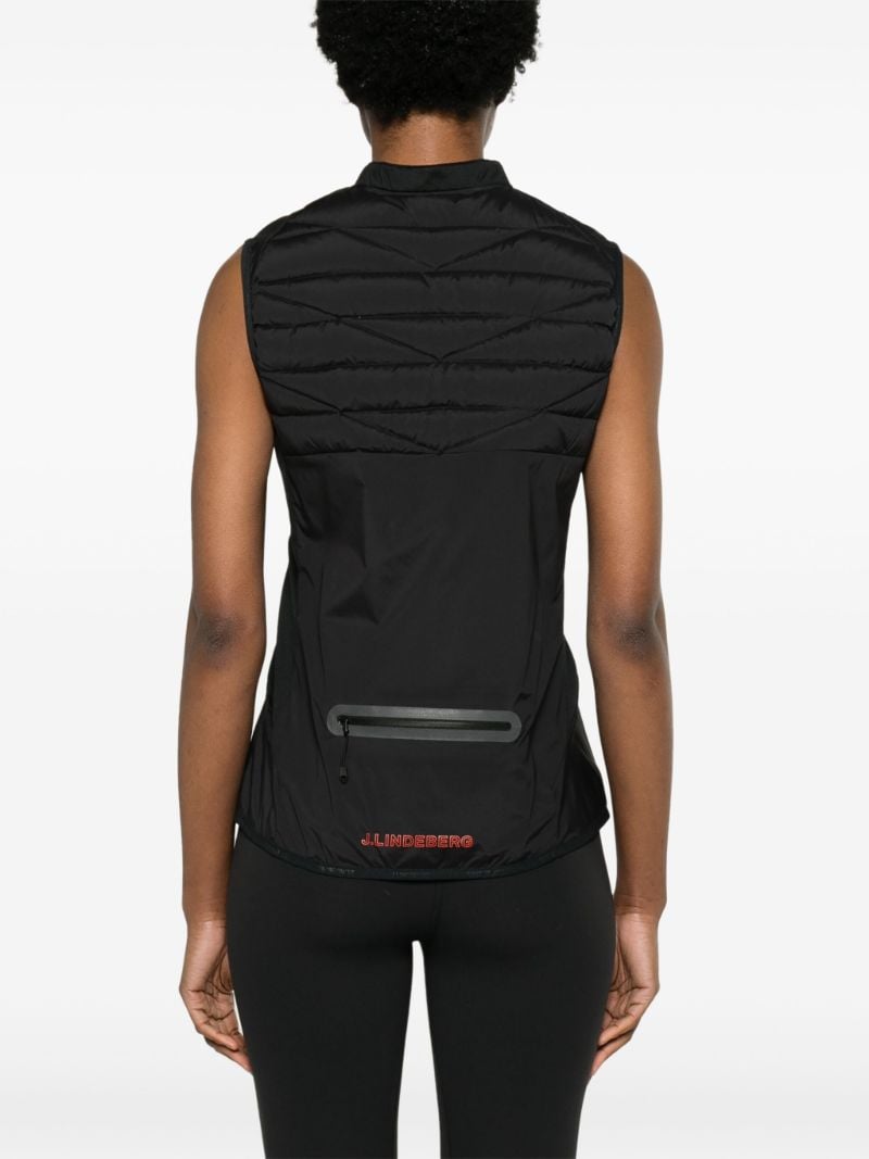 Black Juliana Quilted Gilet