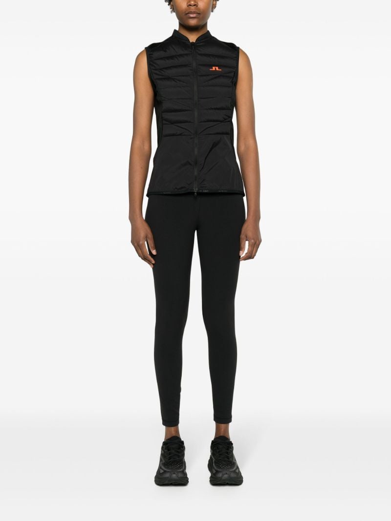 Black Juliana Quilted Gilet