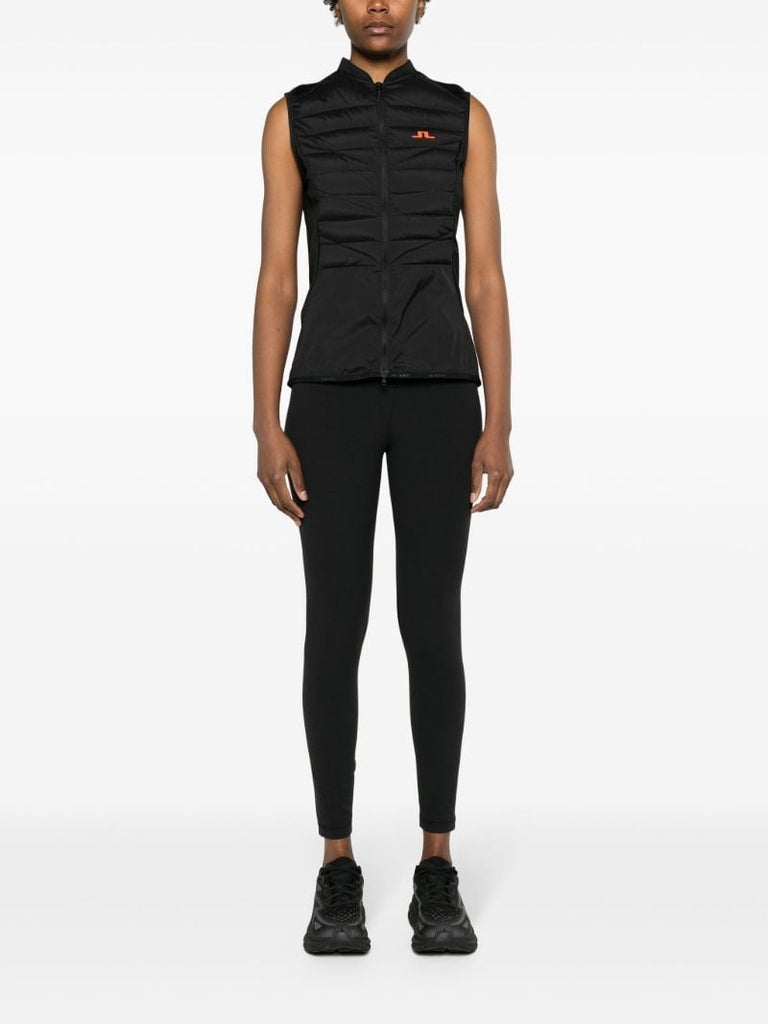 Black Juliana Quilted Gilet