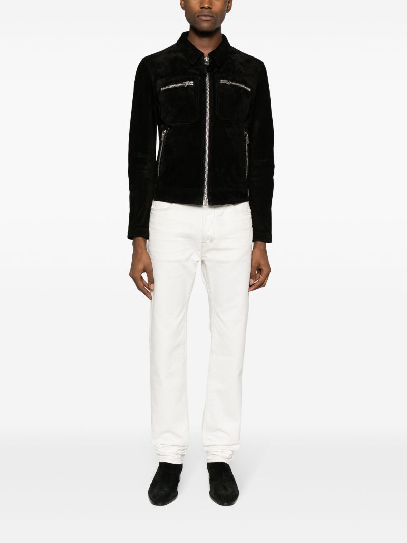 Black Suede Biker Jacket