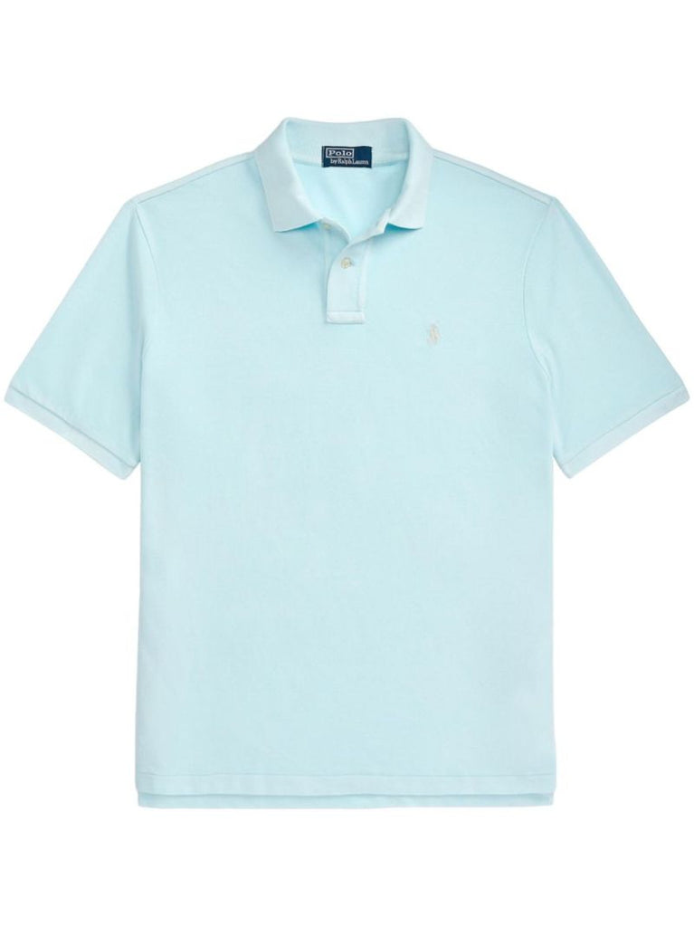 Blue Polo Pony Cotton Polo Shirt