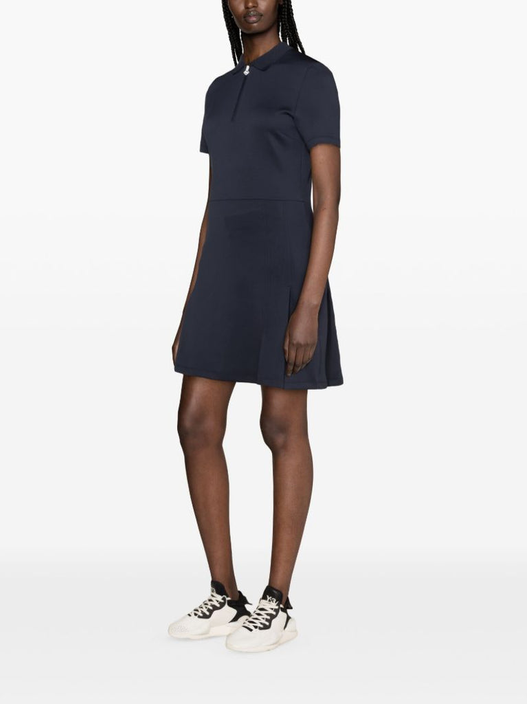 Blue Kanai Pleated Performance Dress