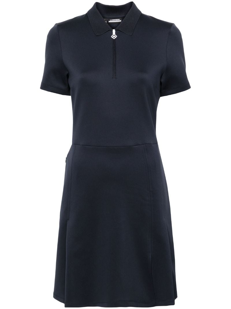 Blue Kanai Pleated Performance Dress