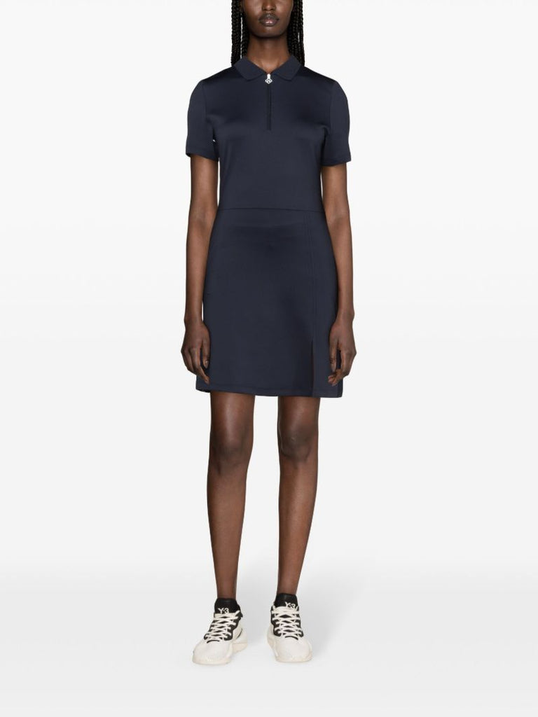 Blue Kanai Pleated Performance Dress