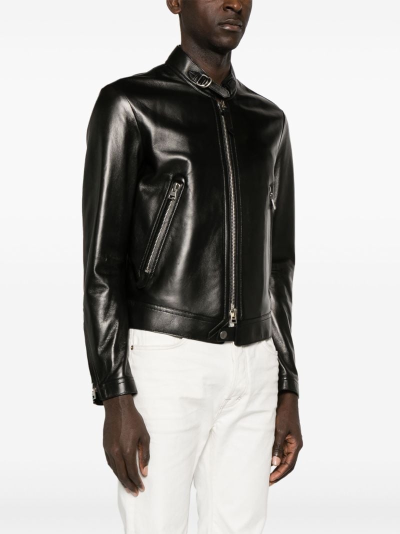 Black Leather Biker Jacket