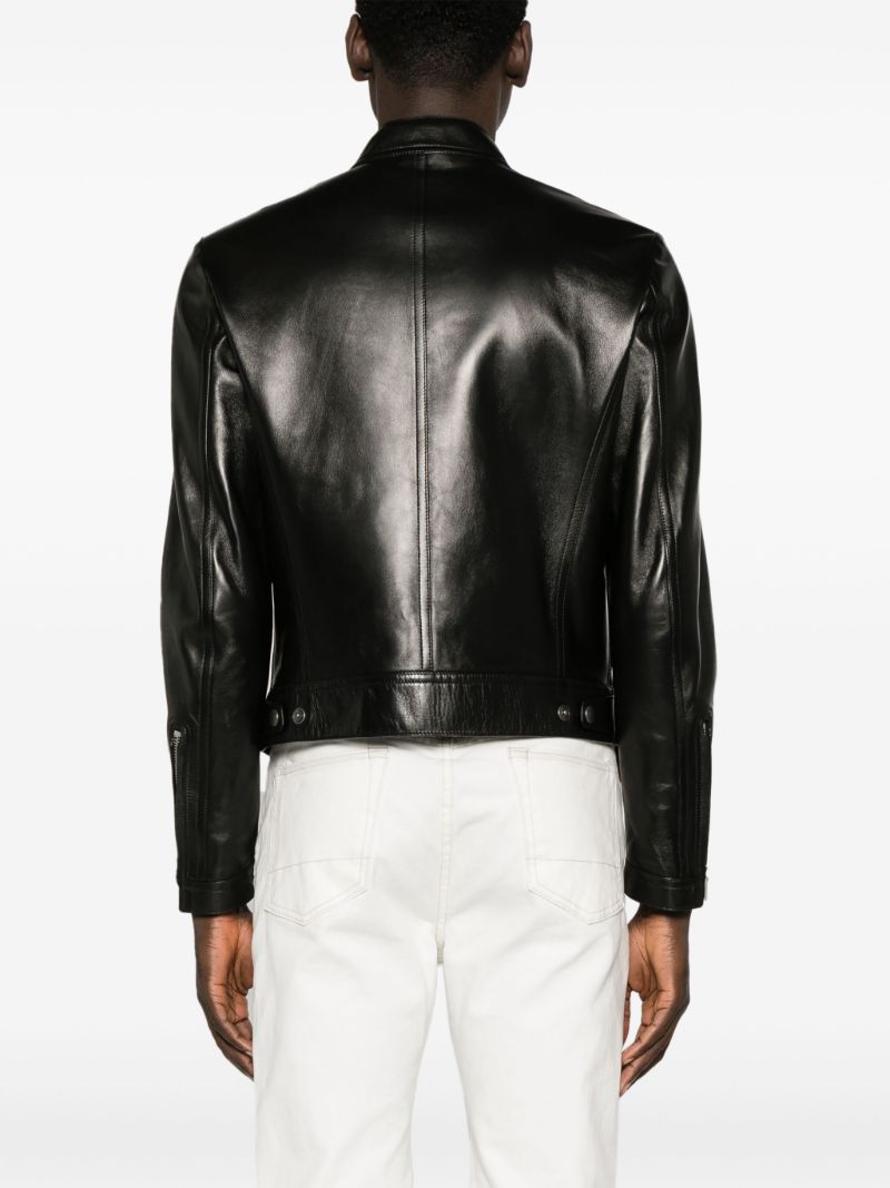 Black Leather Biker Jacket
