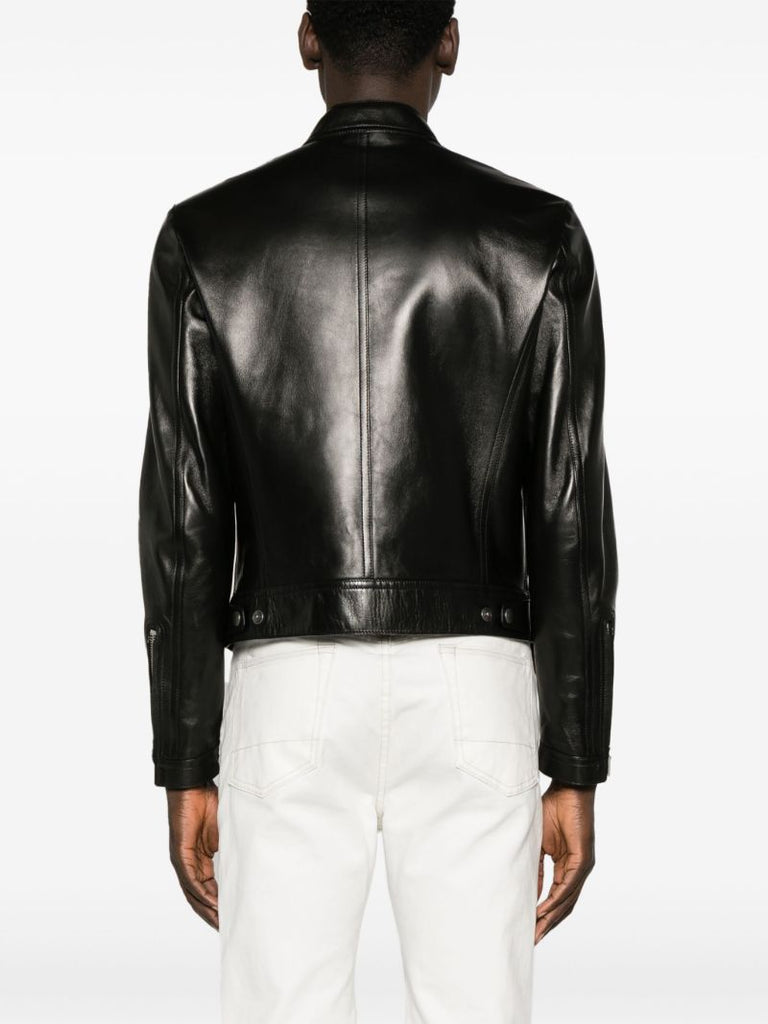 Black Leather Biker Jacket