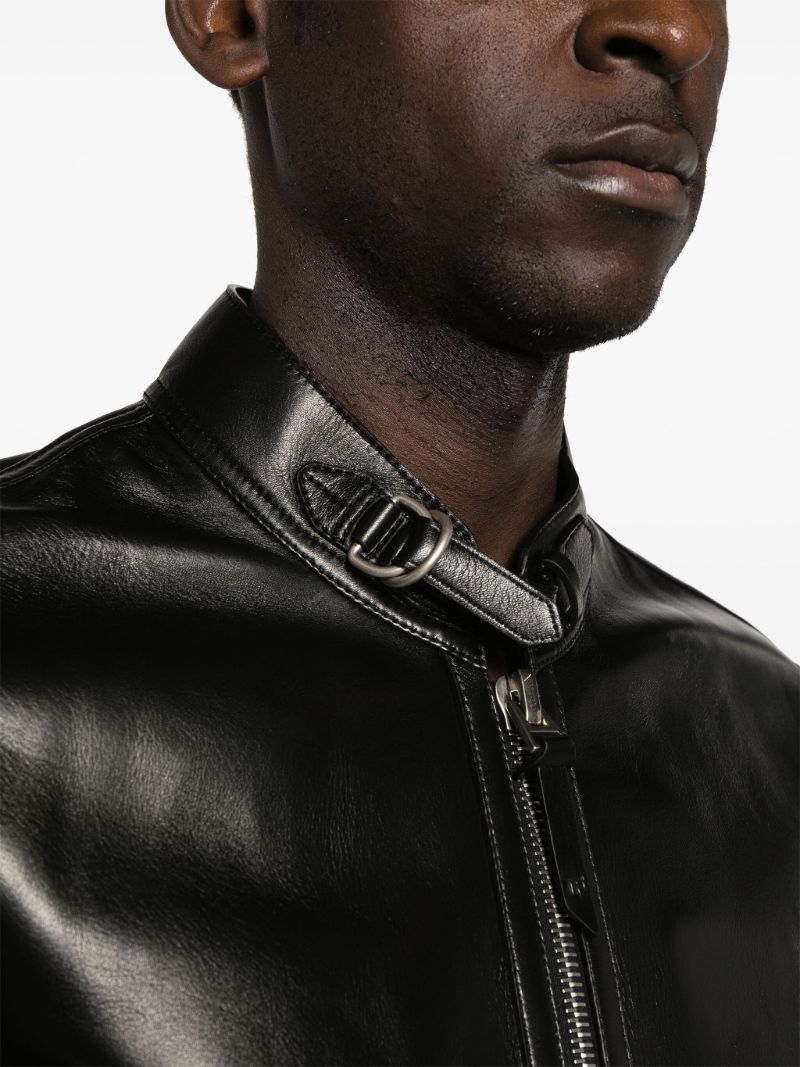 Black Leather Biker Jacket