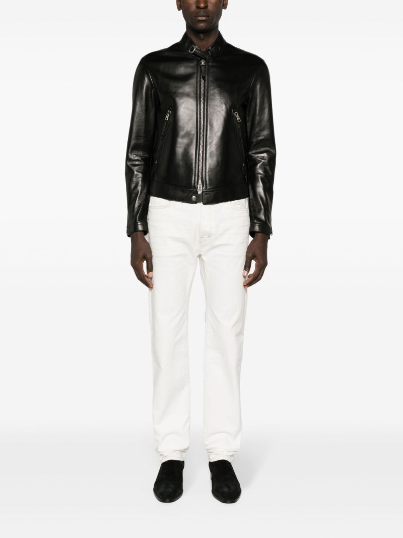 Black Leather Biker Jacket
