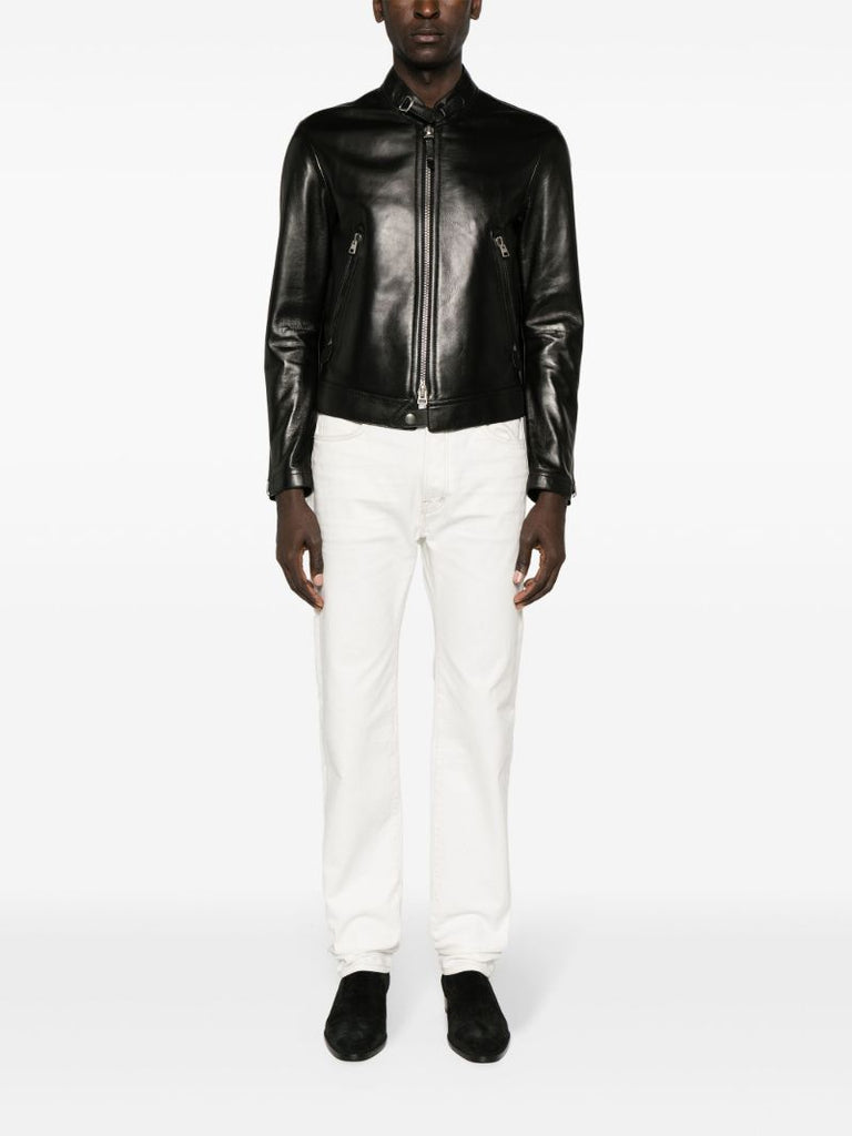Black Leather Biker Jacket