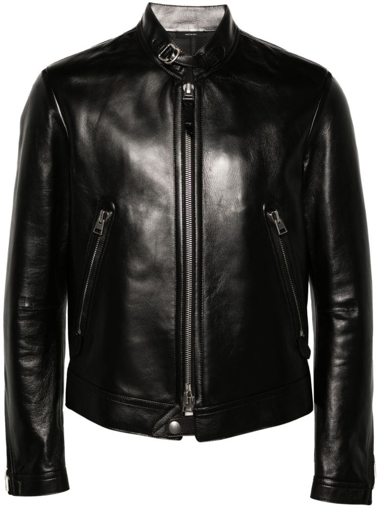 Black Leather Biker Jacket